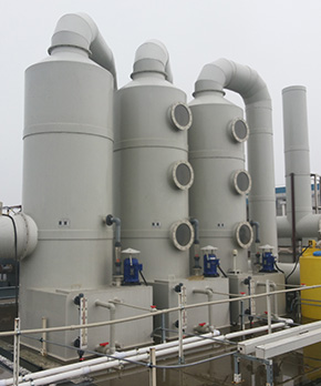 多氟多廢氣凈化塔工程案例